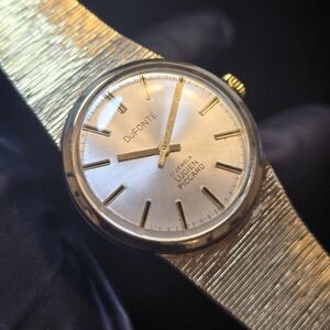 Dufonte By Lucien Piccard Gold Tone Men's Watch